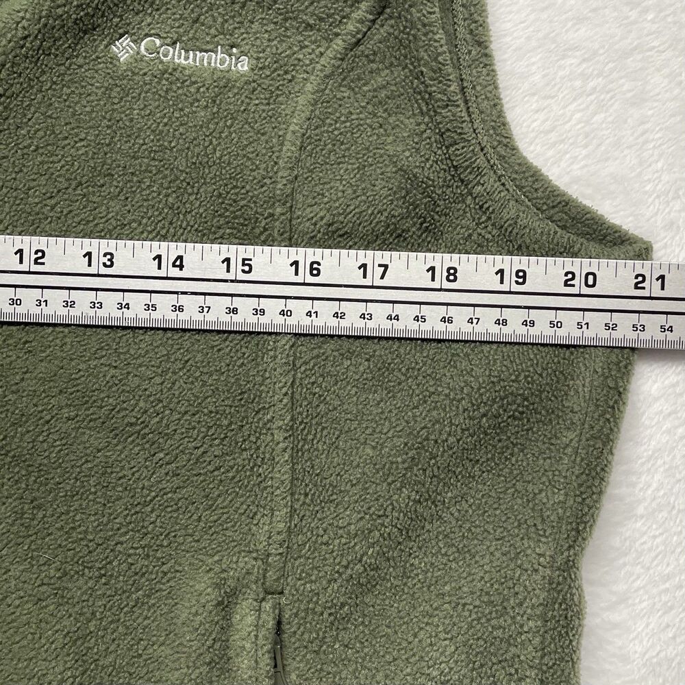 Columbia Benton Springs Fleece Vest Women’s Mock Neck Full Zip Forest Green Lg - Picture 4 of 12